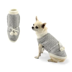 Jersey Softy griss de biozoo. jersey para perros. ropa de invierno para caniche toy