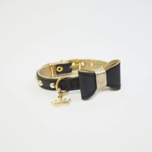 collar clamor negro de estil for dog para perros pequeños. Criadores de caniches toy y cavalier