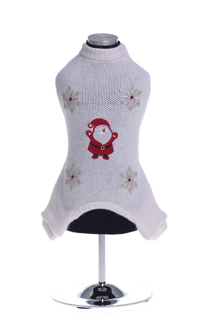 ropa-para-perros-de-navidad-tutti-brilli-caniche-toy-regalo-amigo-invisible-min-1 Jersey de Navidad Blanco - Imagen 1