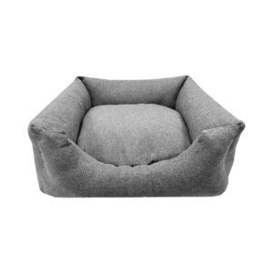 Cama Sawana Gris de AntePrima . Las mejores cama para perros. salvaterra de magos caniches toy. cama comoda para caniche toy