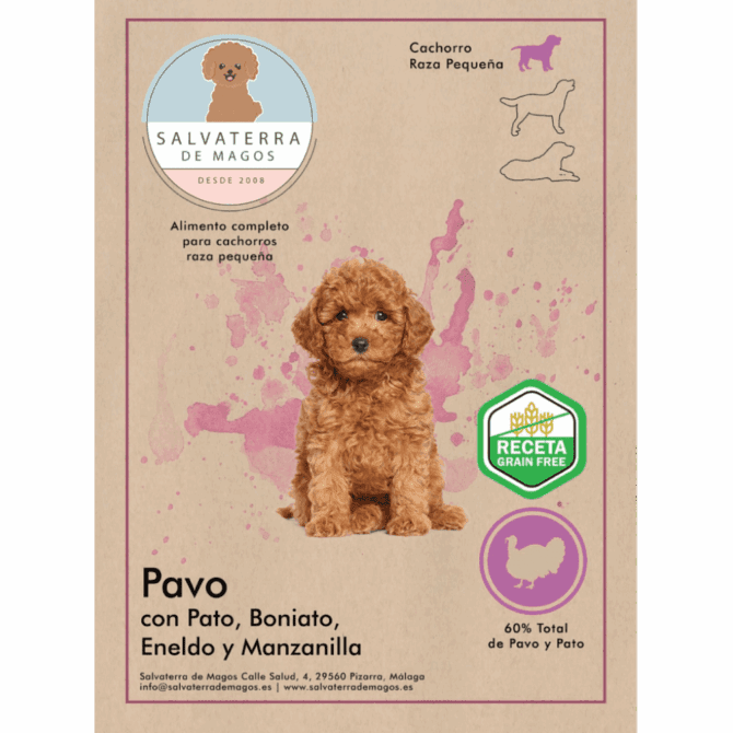 etiqueta pienso cachorro