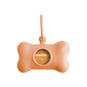 Porta Bolsas Bon Ton Provenzal naranja de United Pets, porta bolsas caniches salvaterra, porta bolsas caniches toy salvaterra, bolsas recoge cacas perro