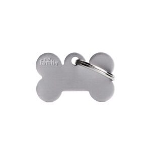 Chapa-para-personalizar-con-el-nombre-de-tu-perro-de-Salvaterra-de-Magos-Chapa-color-gris-en-forma-de-hueso-Salvaterra-de-Magos