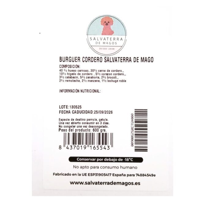 Menú Barf de Cordero - Imagen 5