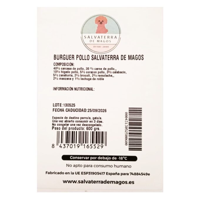 Menú Barf de Pollo - Imagen 3