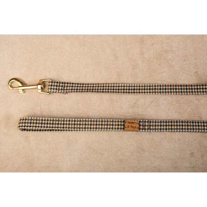 correa ayzen tela de salvaterra de magos Conjunto Salvaterra de Arnes y Correa Ayzen Marron - Imagen 9