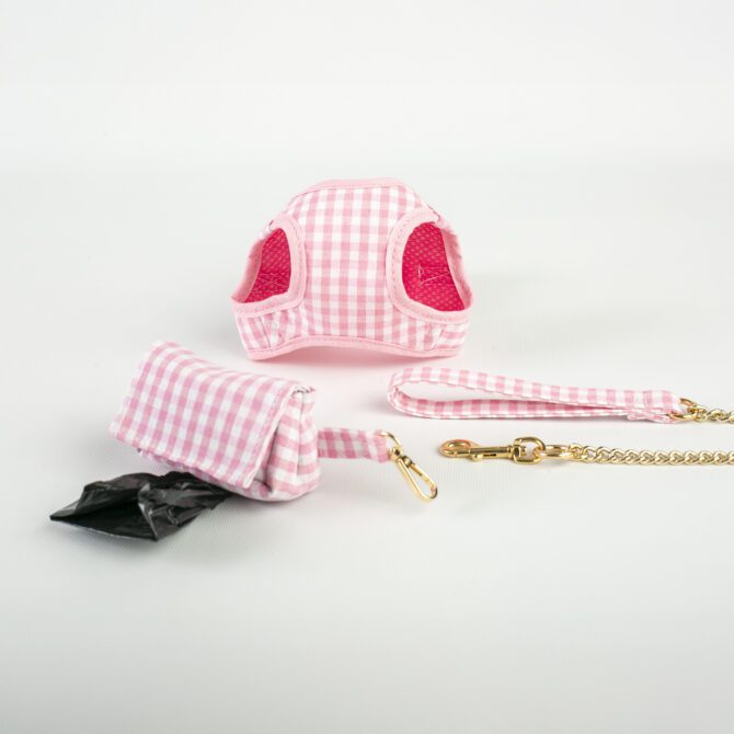 Conjunto Salvaterra de Arnes y Correa Vichy Rosa - Imagen 11