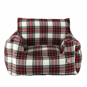 asiento coche homologado perro escoces blanco
