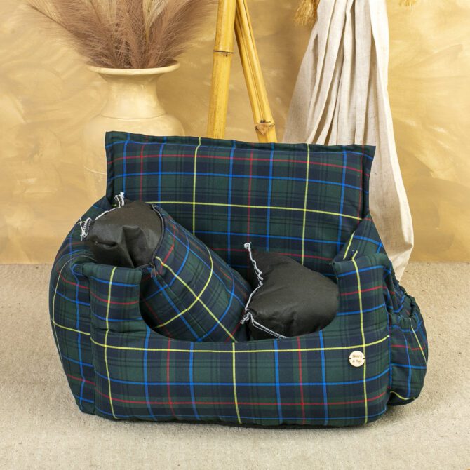 Sillón Salvaterra Escoces Azul Homologado Para El Coche - Imagen 4